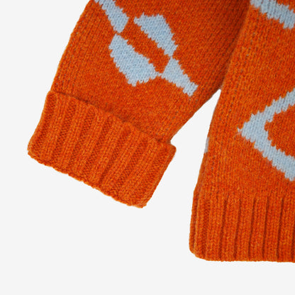 CUT AND STICK KID'S CARDIGAN - ORANGE